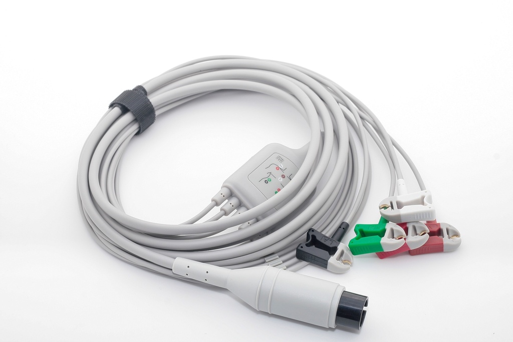 通用6针夹式5导心电导联线