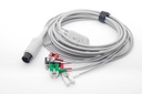 通用6针夹式5导心电导联线